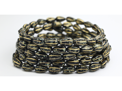 Pressed Beads - 13x8mm