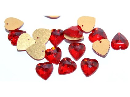Cabochon - Sewing - Hearts 10x9mm