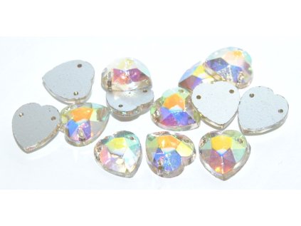 Cabochon - Sewing - Hearts 11x10mm