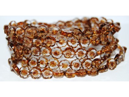 Hawaii flowers 10mm - Table cut beads