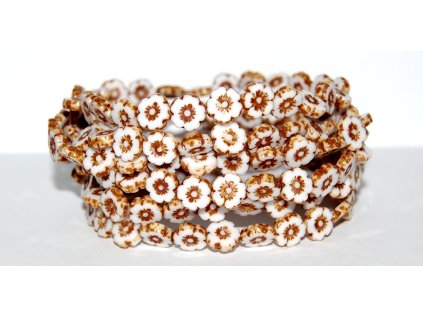 Hawaii flowers 10mm - Table cut beads