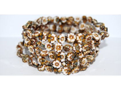 Hawaii flowers 10mm - Table cut beads