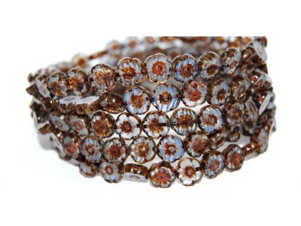 Hawaii flowers 10mm - Table cut beads