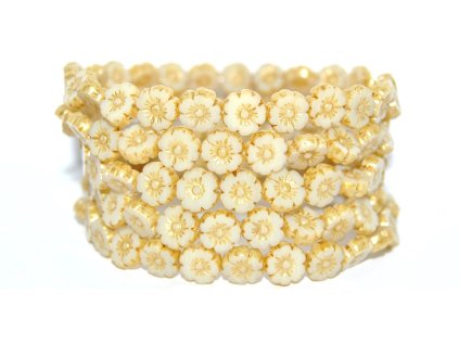 Hawaii flowers 10mm - Table cut beads