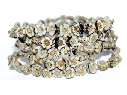 Hawaii flowers 10mm - Table cut beads