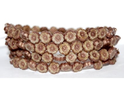 Hawaii flowers 10mm - Table cut beads