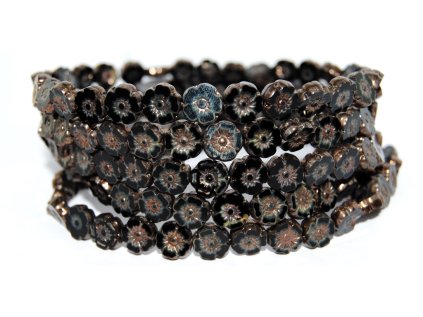 Hawaii flowers 10mm - Table cut beads