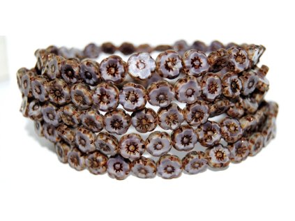 Hawaii flowers 10mm - Table cut beads