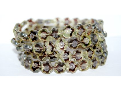 Hawaii flowers 10mm - Table cut beads