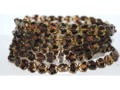 Hawaii flowers 10mm - Table cut beads