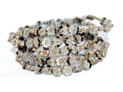 Hawaii flowers 10mm - Table cut beads