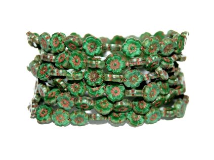 Hawaii flowers 10mm - Table cut beads