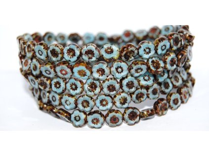 Hawaii flowers 10mm - Table cut beads