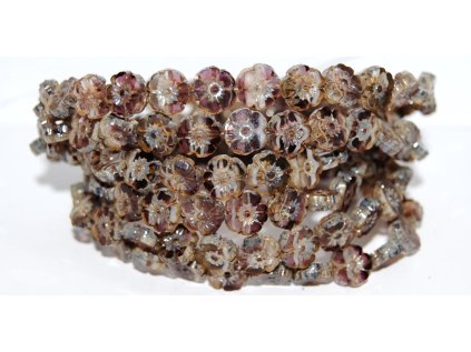 Hawaii flowers 10mm - Table cut beads