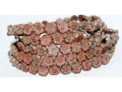 Hawaii flowers 10mm - Table cut beads