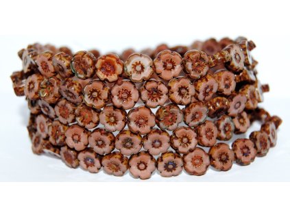 Hawaii flowers 10mm - Table cut beads