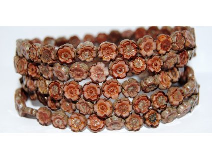 Hawaii flowers 10mm - Table cut beads