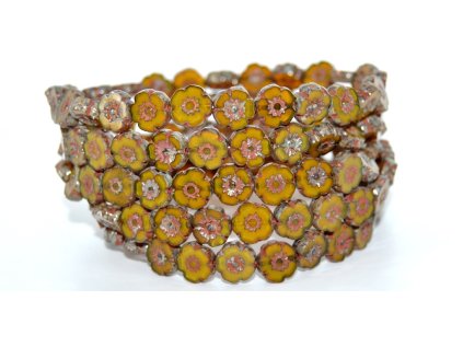 Hawaii flowers 10mm - Table cut beads