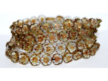 Hawaii flowers 10mm - Table cut beads