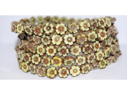 Hawaii flowers 10mm - Table cut beads