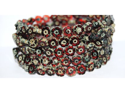 Hawaii flowers 10mm - Table cut beads