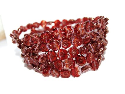 Hawaii flowers 10mm - Table cut beads