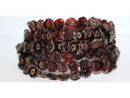 Hawaii flowers 10mm - Table cut beads