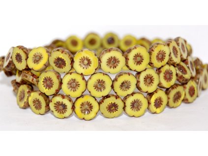 Hawaii flowers 11mm - Table cut beads