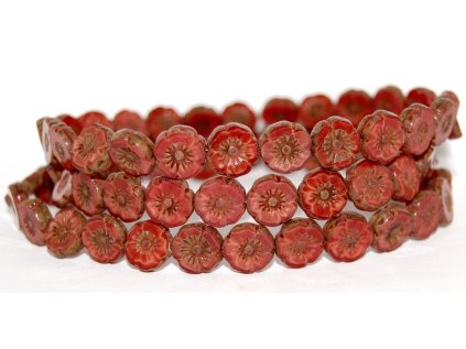 Hawaii flowers 11mm - Table cut beads