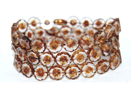 Hawaii flowers 12mm - Table cut beads