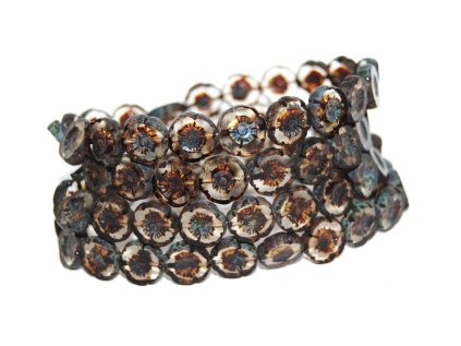 Hawaii flowers 12mm - Table cut beads