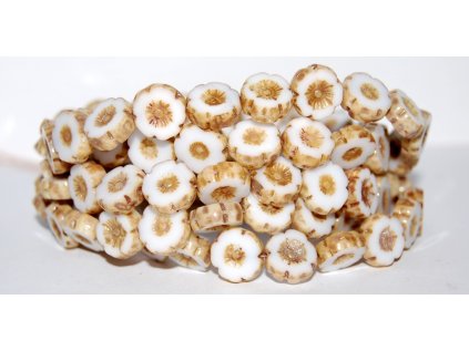 Hawaii flowers 12mm - Table cut beads