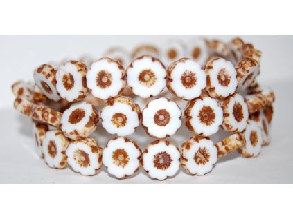 Hawaii flowers 12mm - Table cut beads