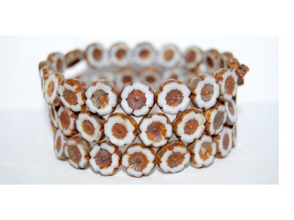 Hawaii flowers 12mm - Table cut beads