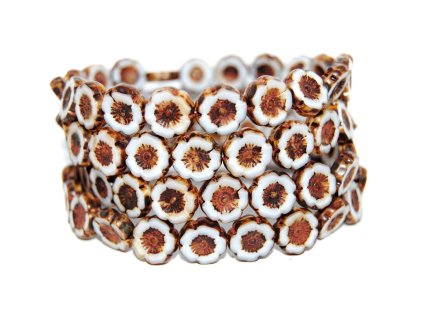 Hawaii flowers 12mm - Table cut beads