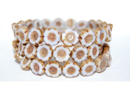 Hawaii flowers 12mm - Table cut beads