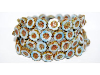 Hawaii flowers 12mm - Table cut beads