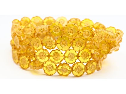 Hawaii flowers 12mm - Table cut beads