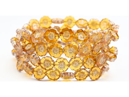 Hawaii flowers 12mm - Table cut beads