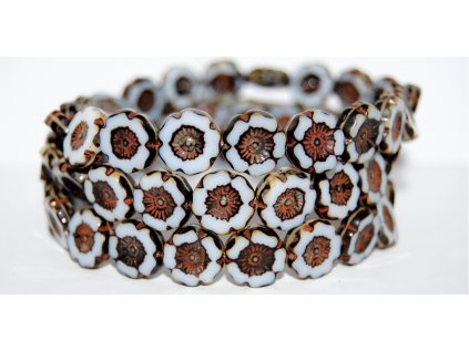 Hawaii flowers 12mm - Table cut beads