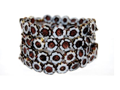 Hawaii flowers 12mm - Table cut beads