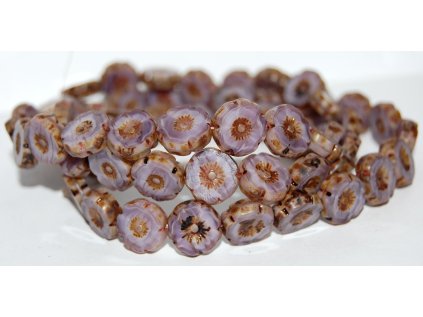 Hawaii flowers 12mm - Table cut beads