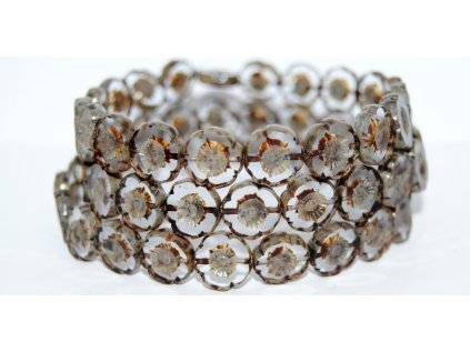 Hawaii flowers 12mm - Table cut beads