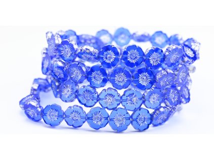 Hawaii flowers 12mm - Table cut beads