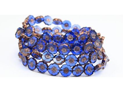 Hawaii flowers 12mm - Table cut beads