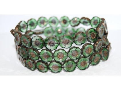 Hawaii flowers 12mm - Table cut beads