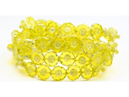 Hawaii flowers 12mm - Table cut beads