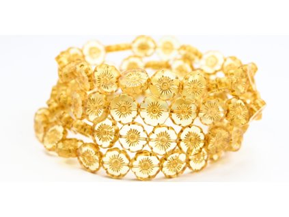 Hawaii flowers 12mm - Table cut beads