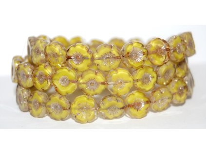 Hawaii flowers 12mm - Table cut beads