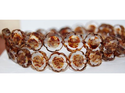 Hawaii flowers 14mm - Table cut beads